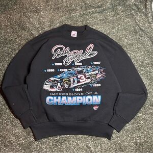 Vintage 90s Dale Earnhardt Racing Sweater Fruit of the Loom Size Large